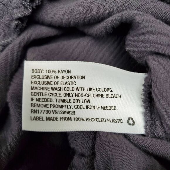 Knox Rose Boho Embroidered Rayon Blouse Lavendar Size Small - Picture 6 of 6